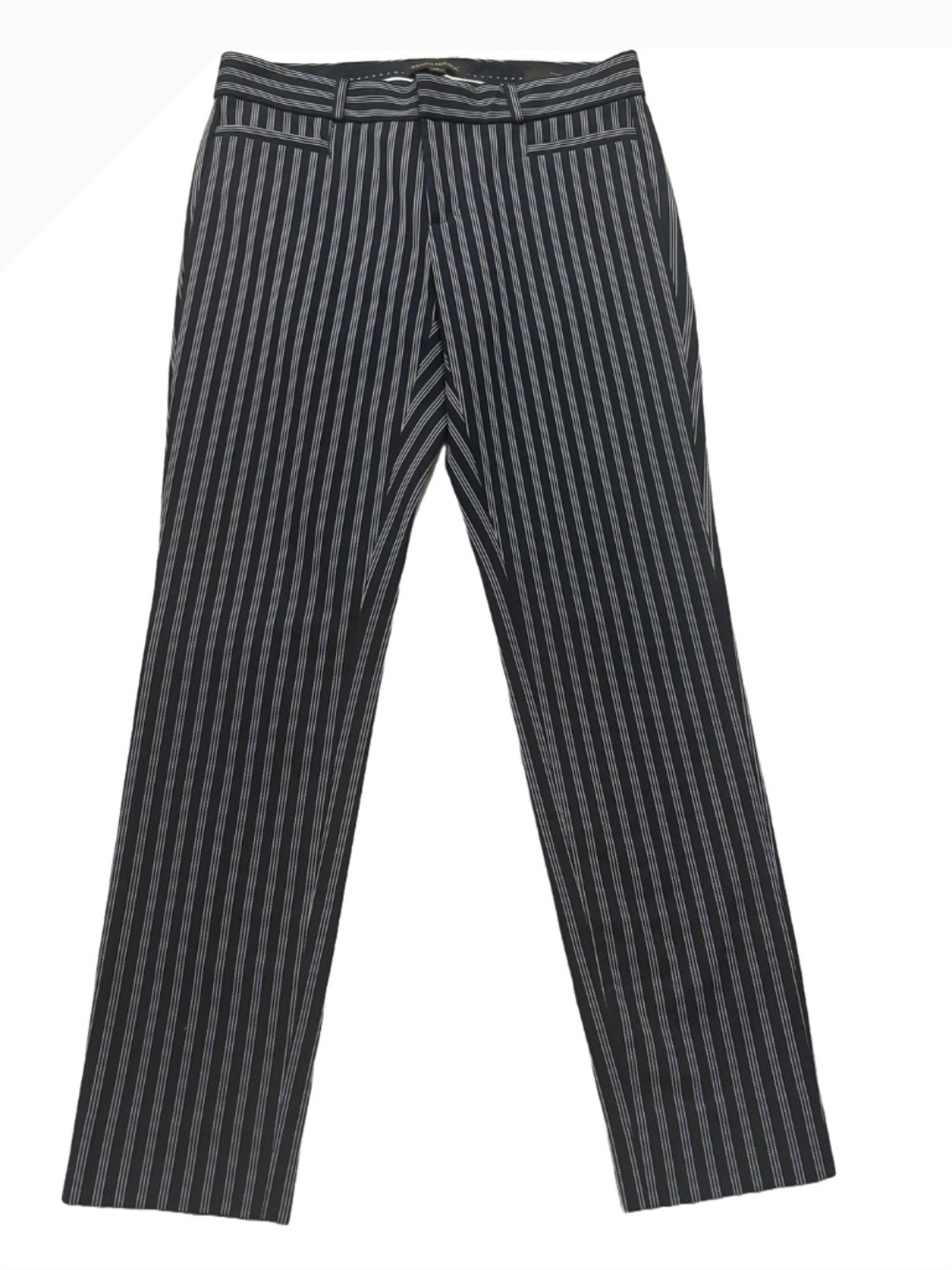 Banana Republic Sloan Skinny Fit Pinstripe Ankle Pants Navy Blue Size 0